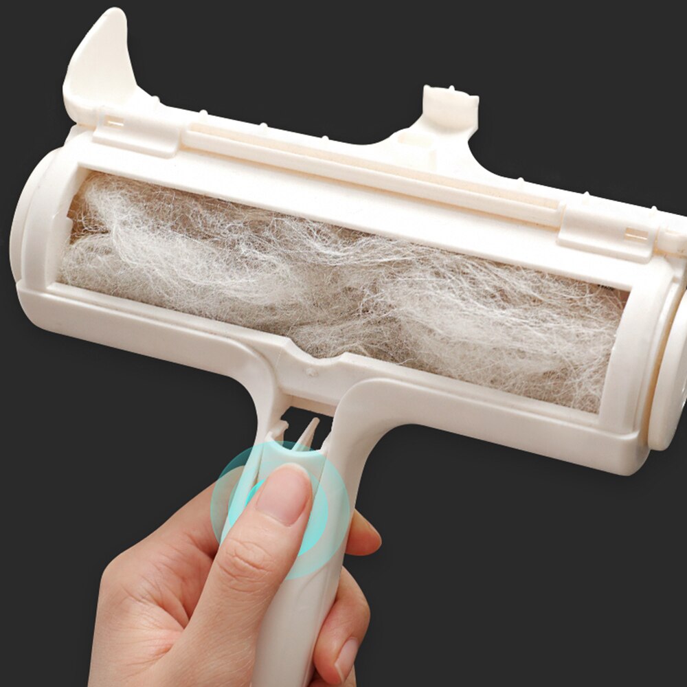 Cepillo de rodillo para Limpieza del cabello de mascotas, eliminador de pelo de animales, rodillo para quitar pelusas, ropa, alfombras para sofá y cama