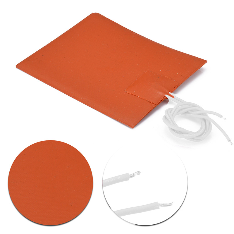 Silicone Heater Pad for Car Fuel Engine, Oil Tank Tool, Heating Mat, Warming Accessories, Heated Bed Plate, 5V, 12V, 24V, 220V