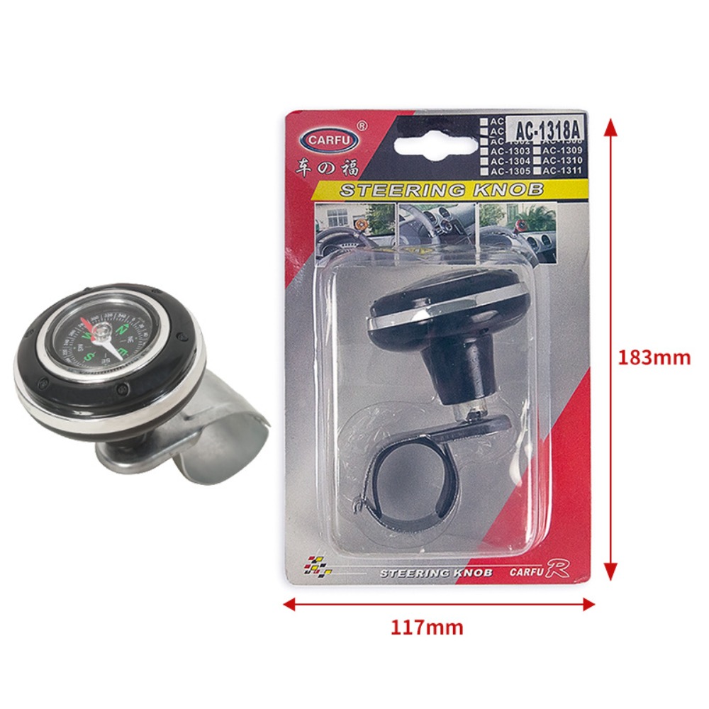Manopola del volante dell'auto a 360 gradi sfera del volante universale maniglia in ABS manopola del filatore del Booster della sfera bussola di controllo dell'auto