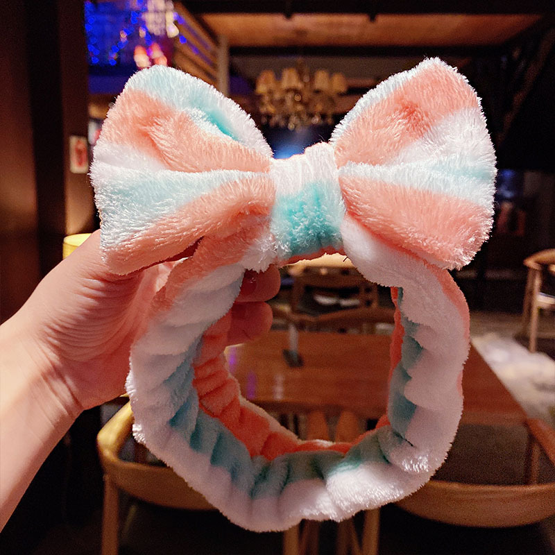 Diademas con lazo de vellón para mujer y niña, bandana suave y cálida con orejas de Animal, turbante, accesorios para el cabello