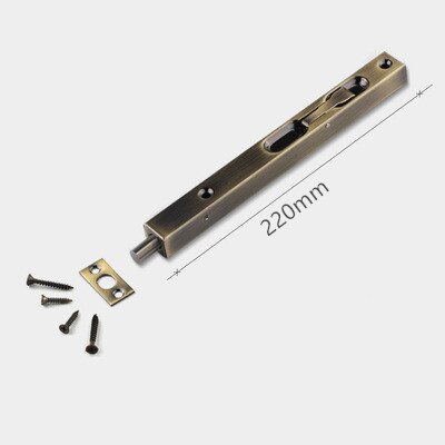 Household Stainless steel Hidden Security door latch Indoor wooden door concealed bolt Sliding Door Lock Furniture hardware: A1