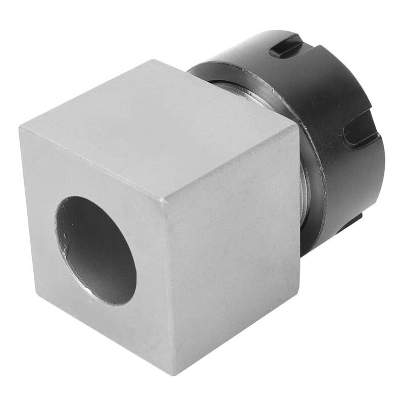 ER32 Collet Chucks Block Set of 2 Square and Hex Workholding Holder for CNC Lathe Engraving Machine