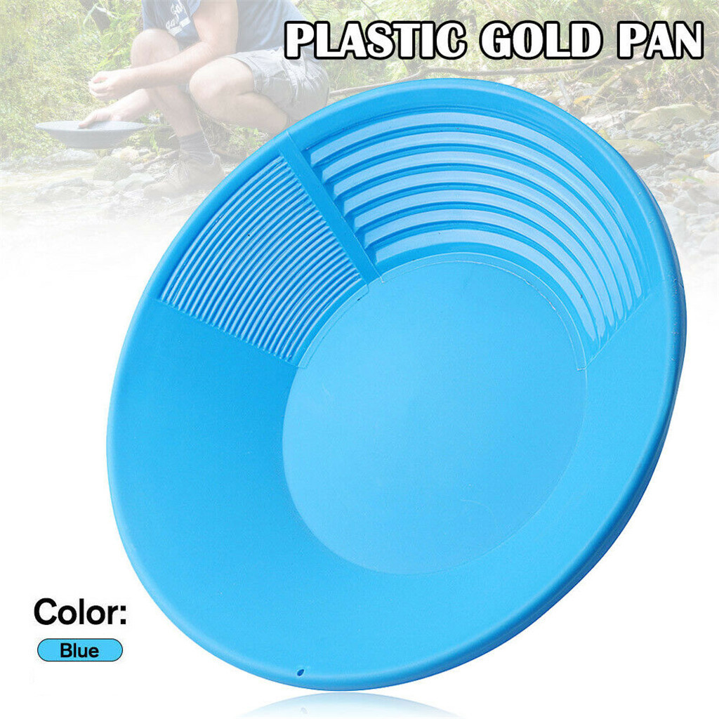 Black Plastic Gold Pan Basin Nugget Mining Dredging Prospecting for Sand Gold Mining Manual Wash Gold Panning Equipment