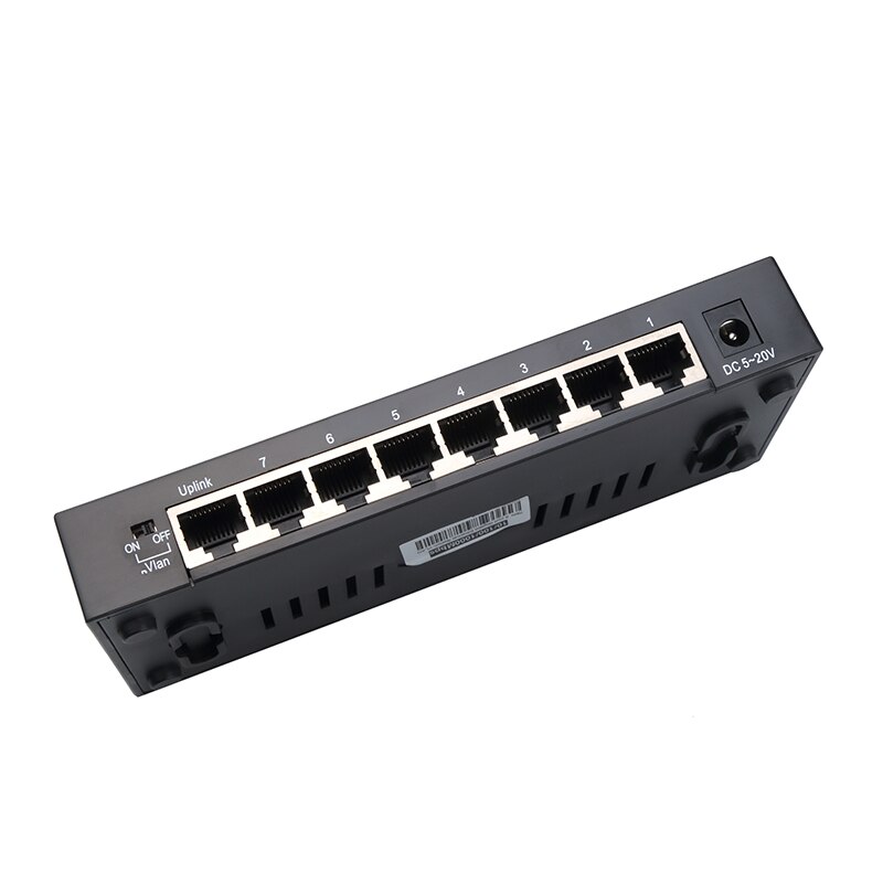 Kebidumei 8 Porte Switch di Rete Ethernet 10/100/1000 Mbps RJ45 Gigabit Switch Hub Supporto di Base Completa Mezza duplex Spina di UE