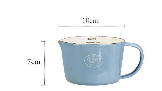 Emaljmätkopp med skalmjölkburk kaffekopp vattenkopp: A2