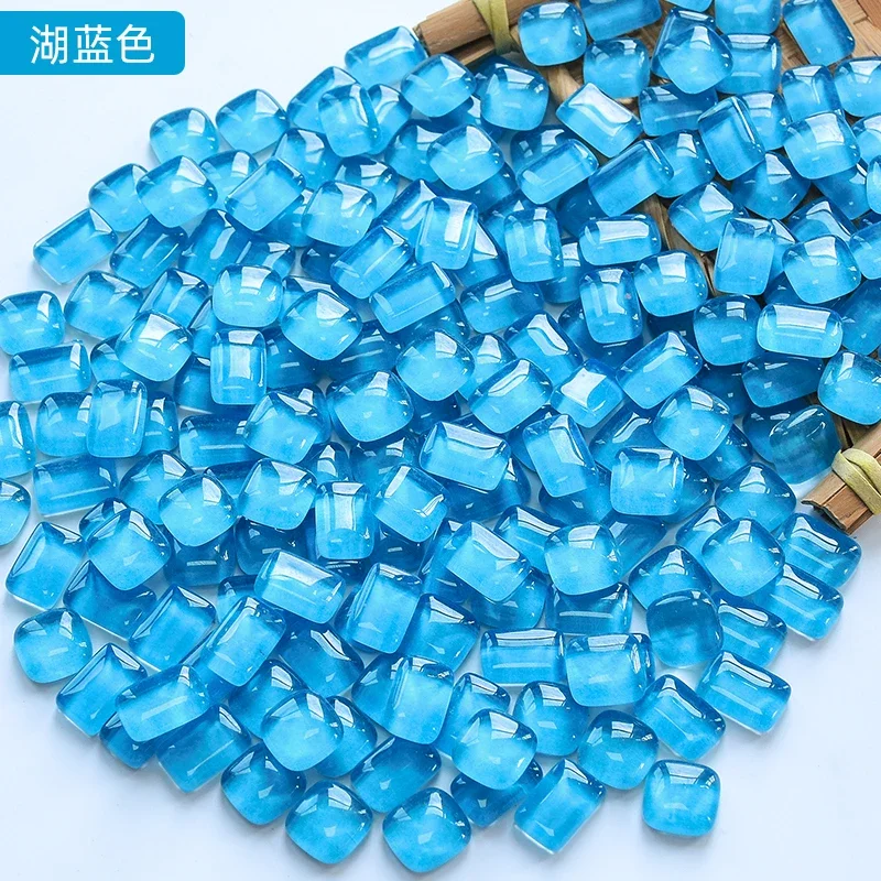 200g Mosaik Dreieck quadratische Glasmosaik fliesen bilden DIY handgemachte freundlicher kreative Dekoration Zubehör Wohn accessoires