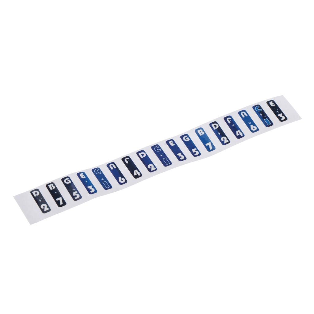 17-Key Kalimba Scale Note Key Sticker Finger Instrument Accessoroes Kids Set