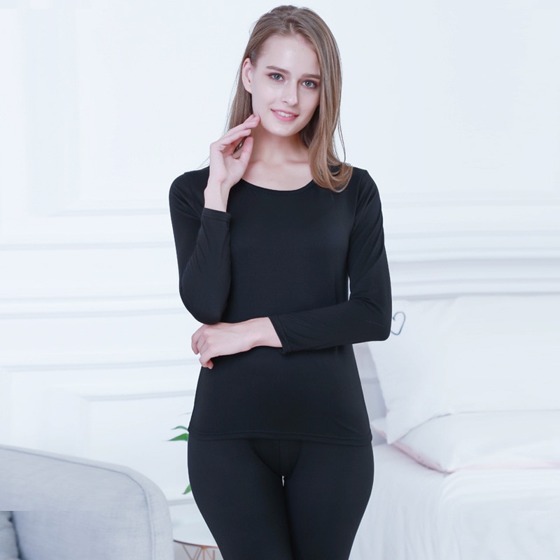 Long Johns For Women Thermal Underwear Set For Winter Second Skin Winter Female Thermal Shirt Pajamas Winter thermal