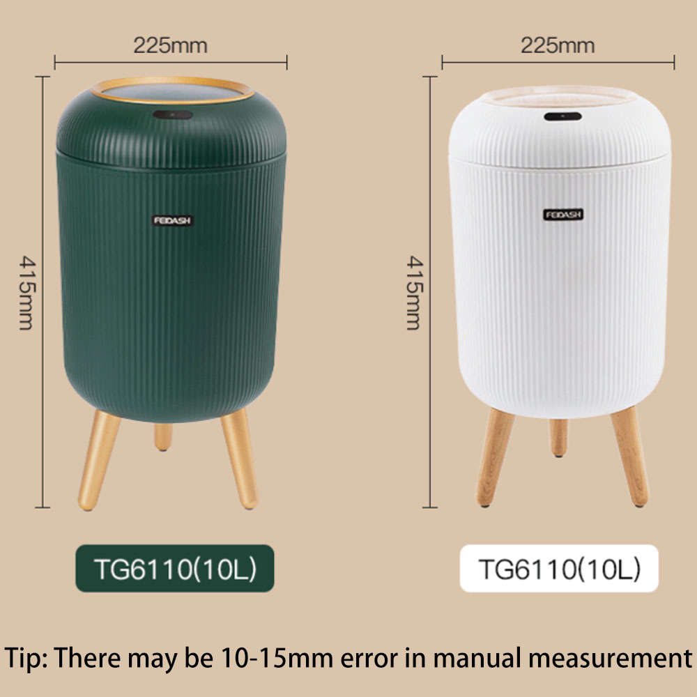 2025 nova lata de lixo inteligente de 10l, sem necessidade de mãos sujas, detecção automática, banheiro coberto aberto, lata de lixo, saco fechado enlatado.