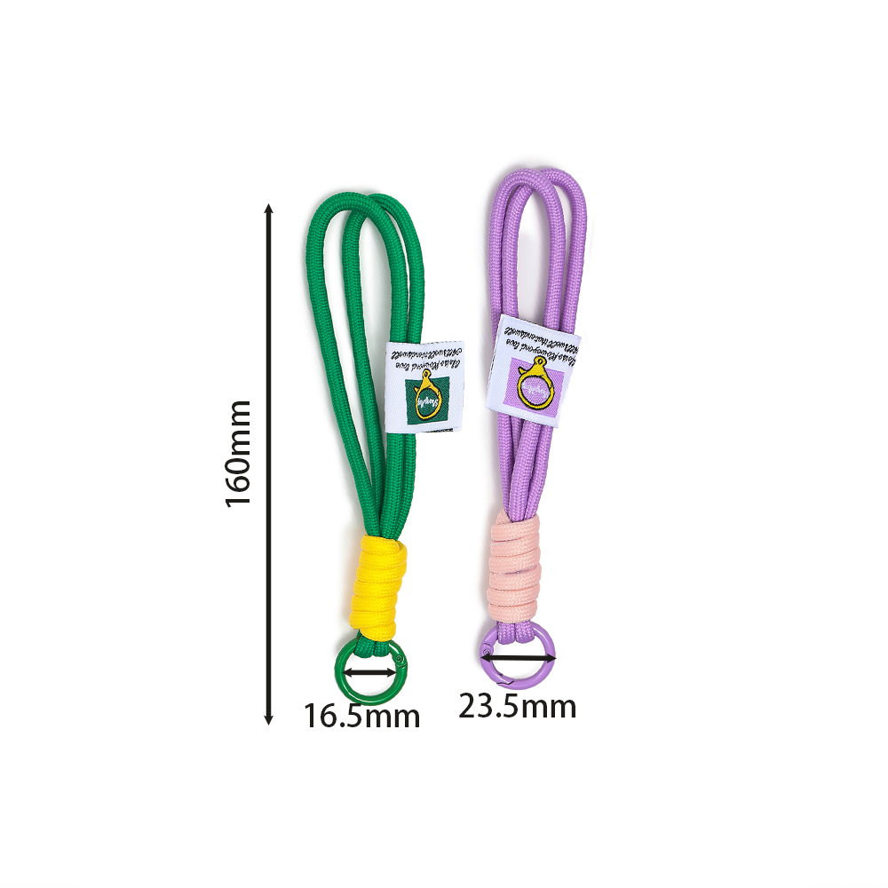 LLavero de cuerda trenzada iridiscente , mosquetón, llavero para mochila, accesorio colgante, cordón colgante, fabricación de joyas DIY