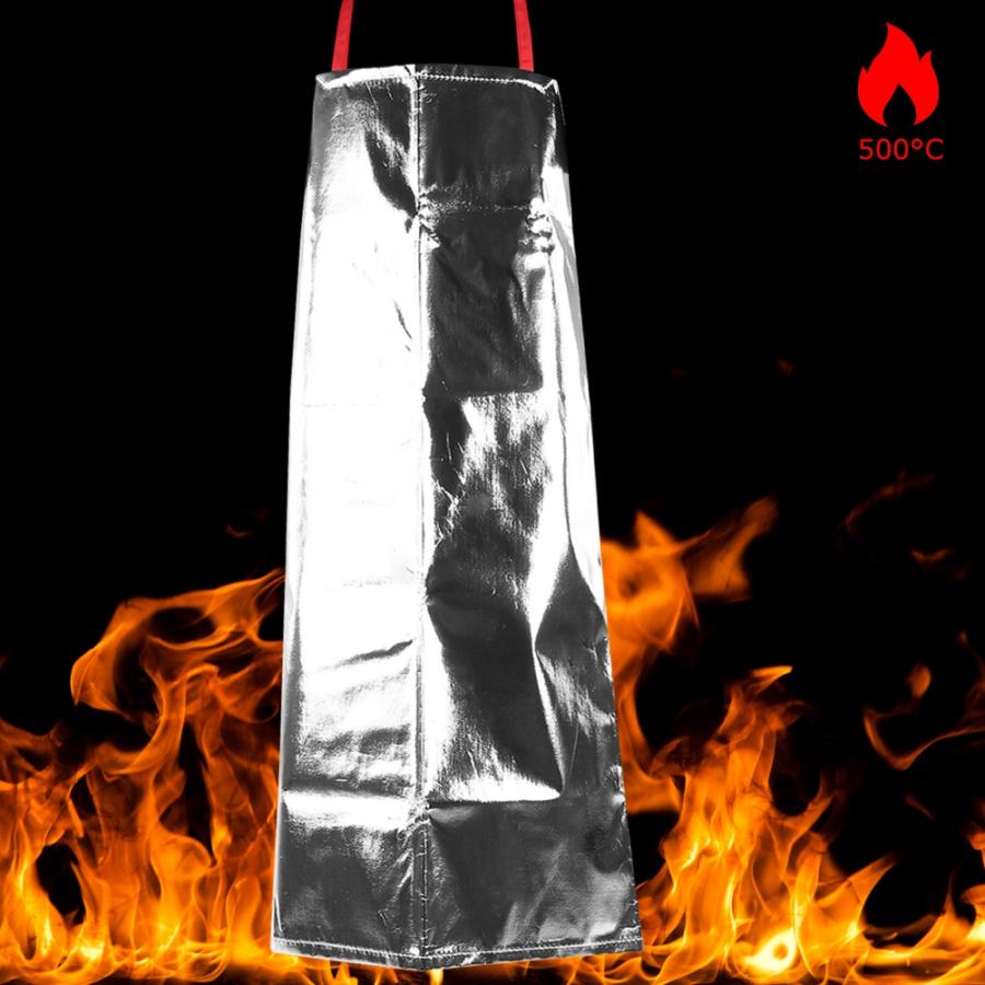 Tablier Anti-feu et Anti-brûlure | Isolation thermique à 500 degrés tablier de table en aluminium résistant aux hautes températures, tablier Anti-radiation,