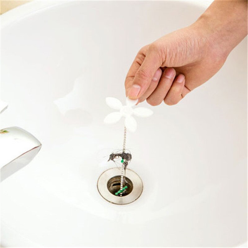 Tofok Riool Hair Cleaner Bloem Ketting Remover Aanrecht Pijpleiding Schoonmaken Haak Badkamer Anti Blokkeren Drain Faciliteit Filter