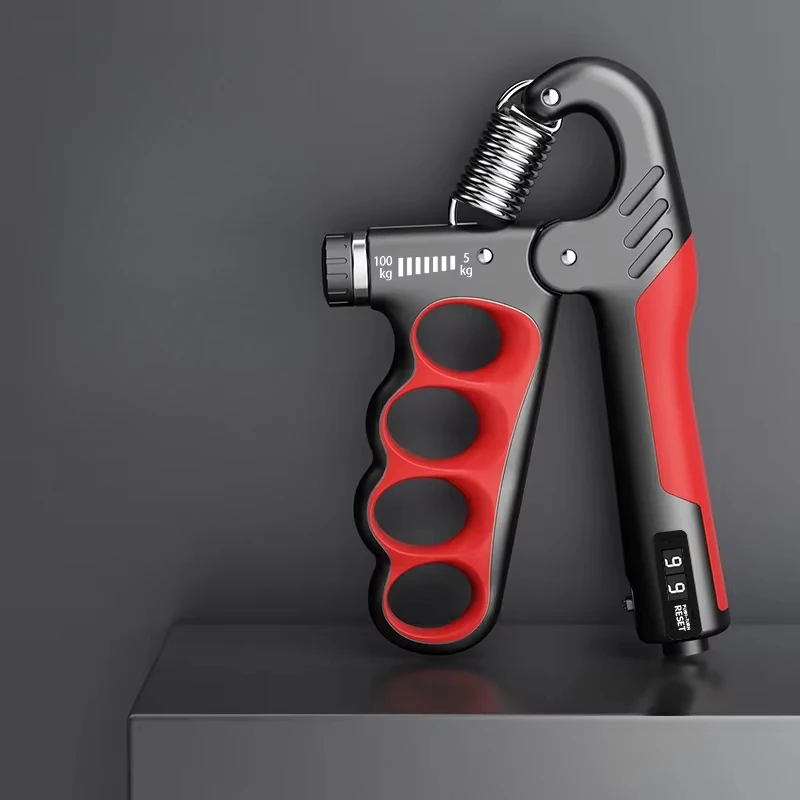 5-100kg Hand Gripper Gym Wrist Expander Hand Strengthener Adjustable Muscle Recovery Fitness Hand Muscle Strength Exercise: black