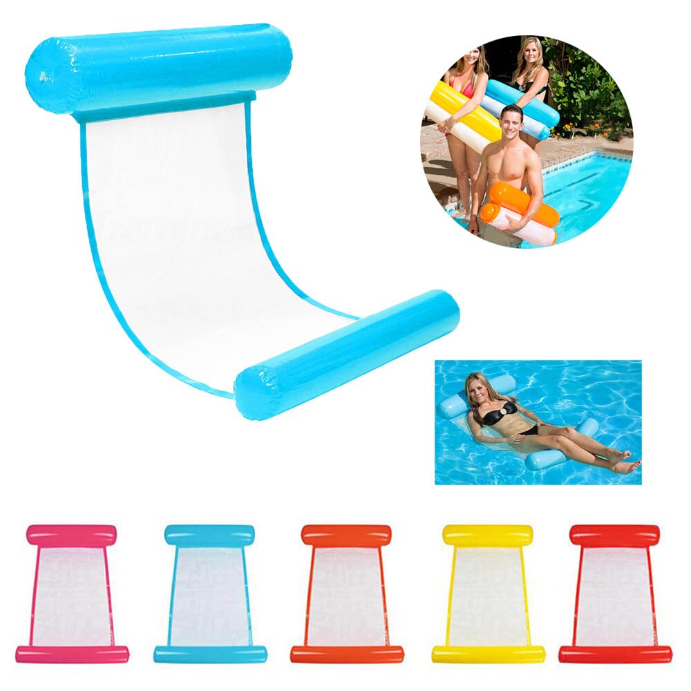 Zomer Opblaasbare Drijvende Rij Stoel Zwembad Float Matrassen Strand Opvouwbare Zwembad Fruit Stoel Hangmat Water Sport Matras