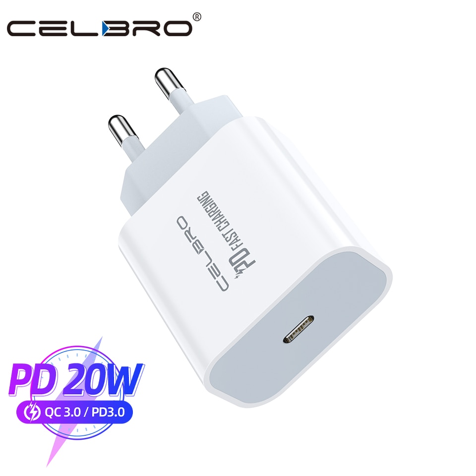 18W 20W PD USB Type C Quick Charger Adapter Charging For IPhone 12 Mini Pro 11 XR X 8 Max Fast Charge EU US Travel PD Port