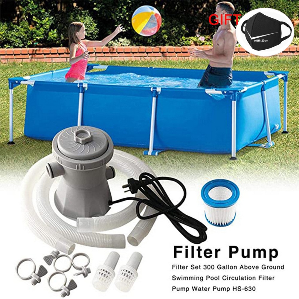 Pool Filter Pump EU UK US Plug 15W Electric Swimming Pool Filter Pump Filter Summer Pool Pump Paddling Pool Water Cleaning Tool