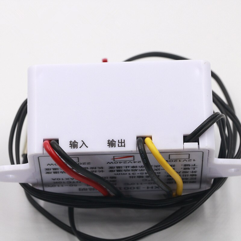 10A 12V 24V 220VAC Digital LED Temperature Controller XH-W3001 For Incubator Cooling Heating Switch Thermostat NTC Sensor