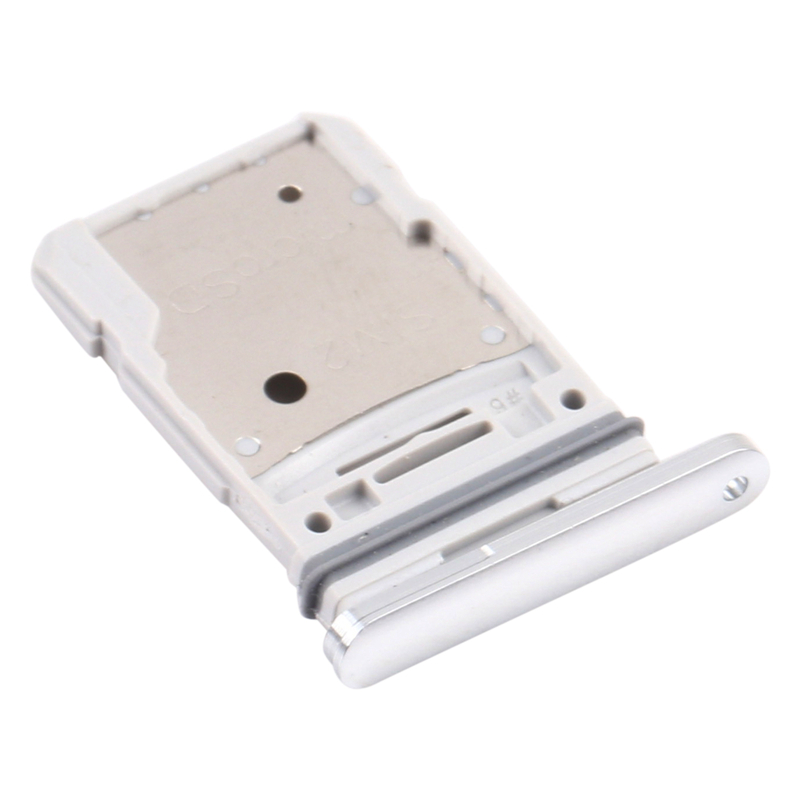 For Samsung Galaxy S20 FE Dual SIM Micro SD Card Tray S20 Lite SD Memory Card Slot Holder Smartphone Repair Parts: Cloud White