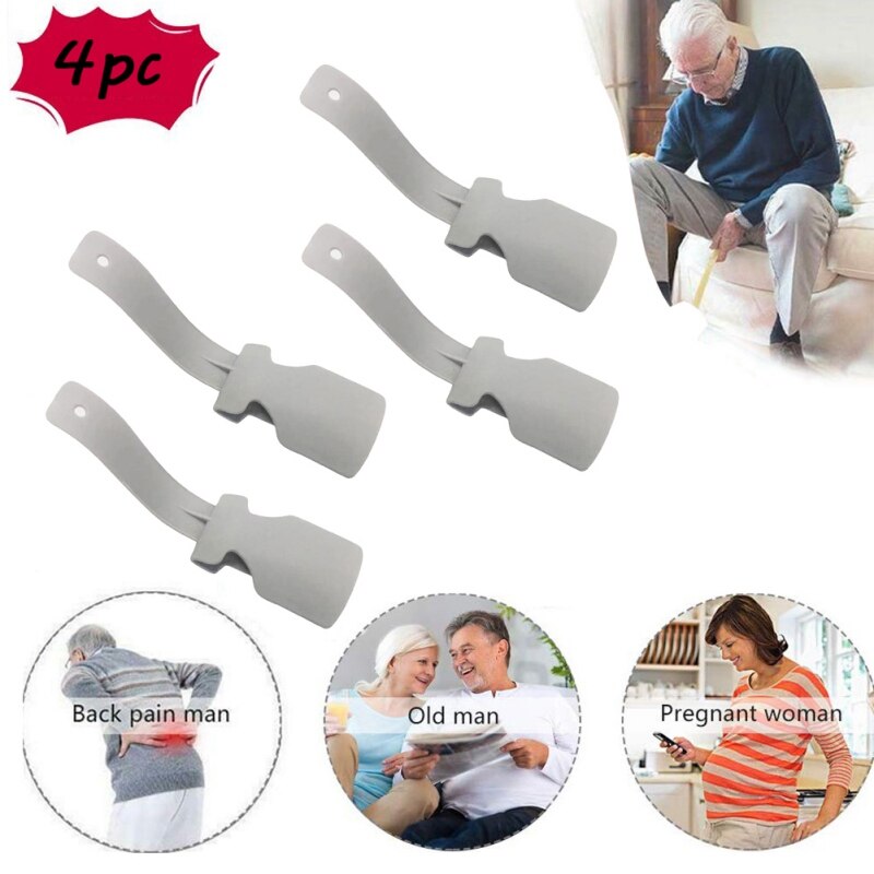 Home Shoes Boots Lazy Shoes Wear Helper Easy On & Off Shoe Lifting Helper Tools Put In Storage Covers Unisex Handled Shoe Horn