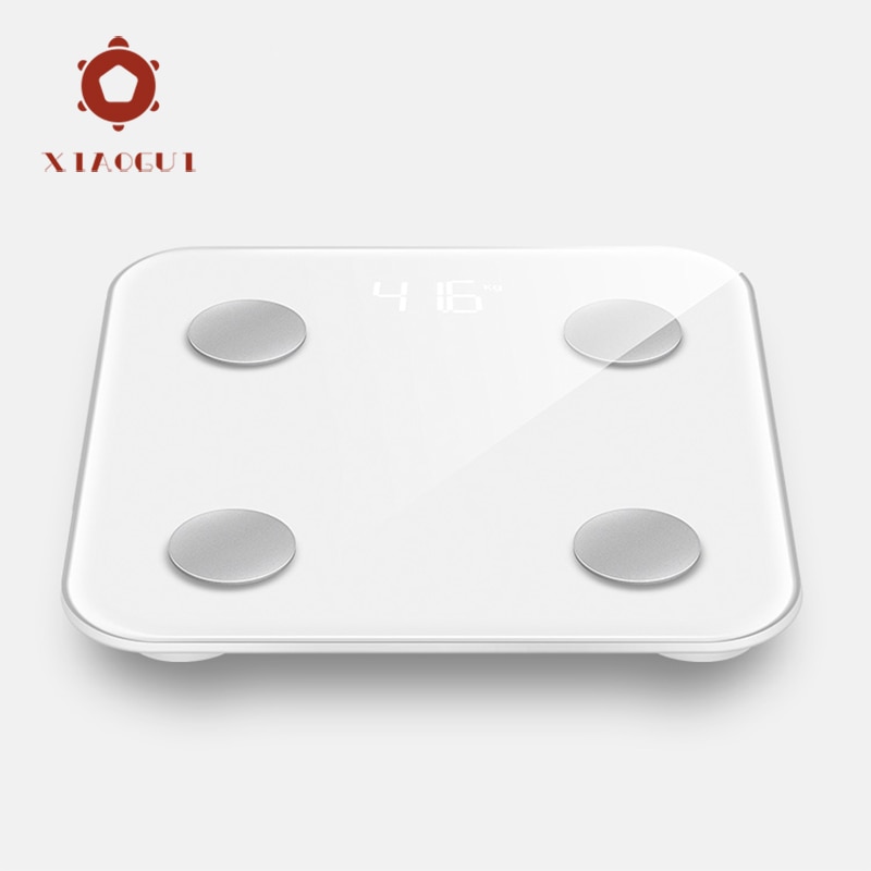XiaoGui Body Fat Scale Weight And Fat Scale Bluetooth APP Floor Bathroom Digital Electronic LED Screen Water Muscle mass