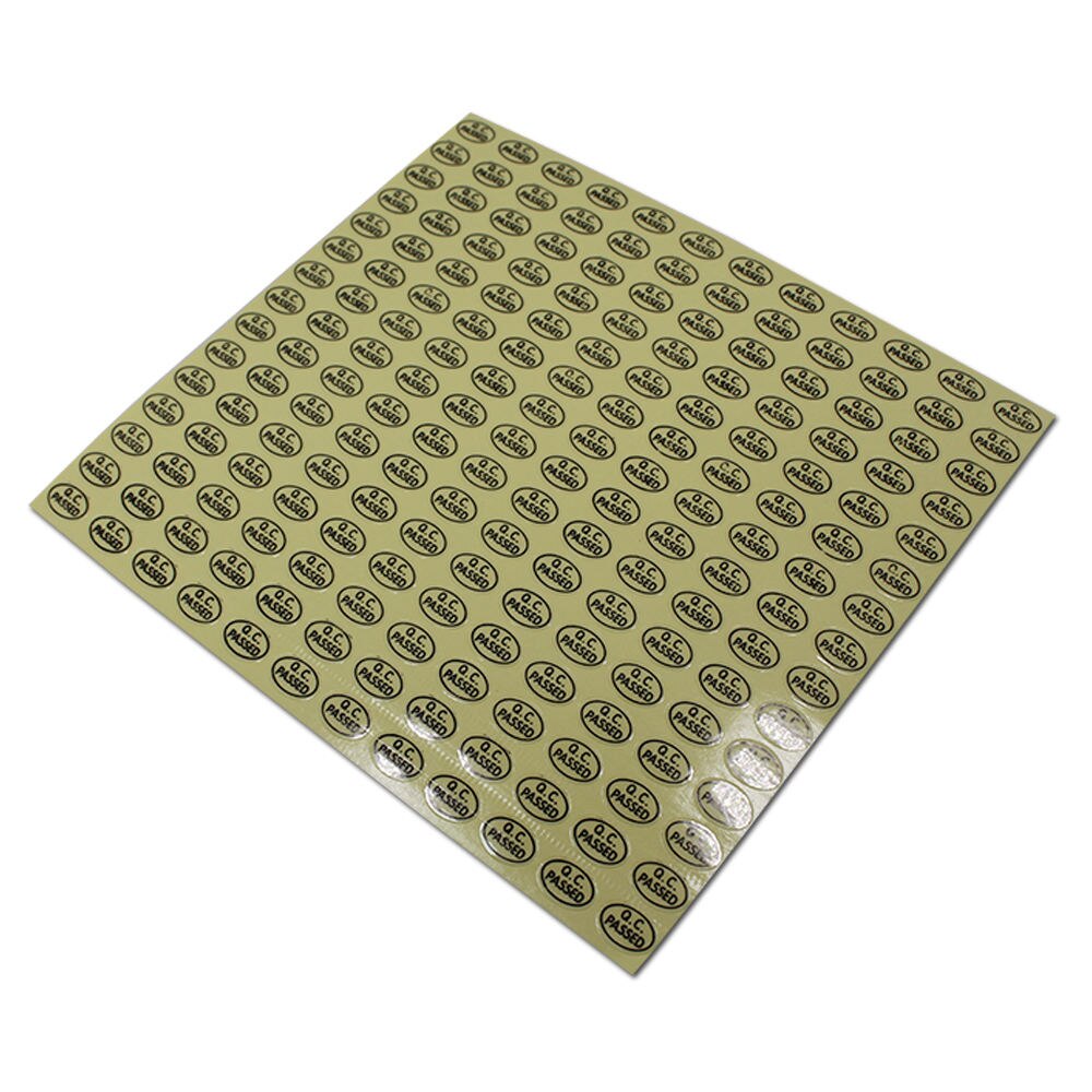 9900pcs/lot Ellipse QC Check Stickers Retail Green / Clear / White / Gold QC PASSED Qualified Adhesive Label Stickers: Clear