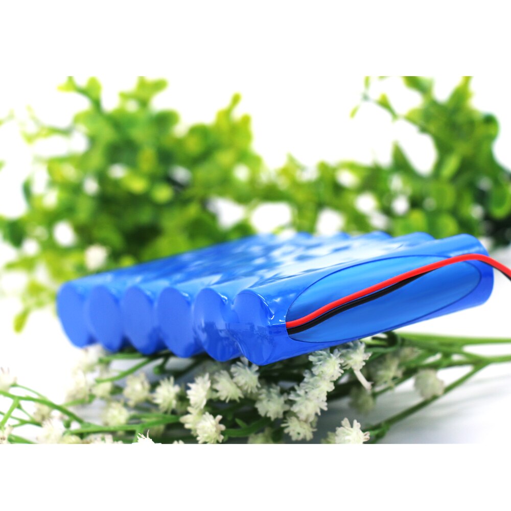 12V Battery 3S2P 11.1V /12.6V 5000mAh 18650 Lithium-ion Battery Pack with 5A BMS for LED Lamp Light Backup Powe Etc