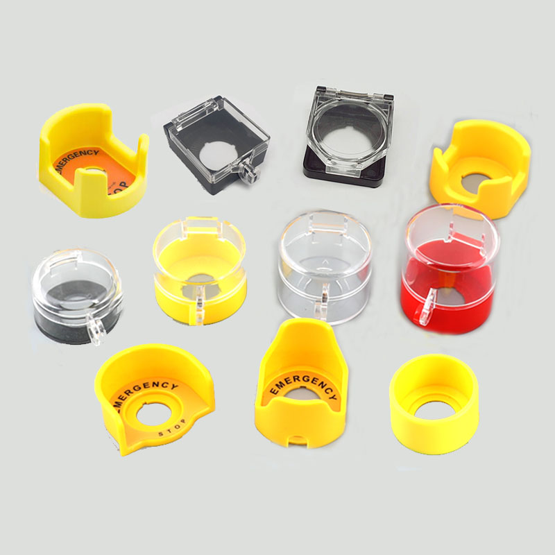 22mm Emergency Stop Push Button Switch Protection Guard Cover Transparent Button Switch Protector Box