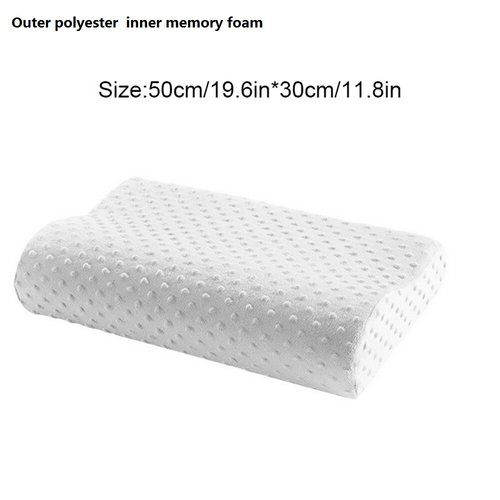Memory Foam Bedding Pillow Butterfly Shaped Relax Neck Protection Orthopedic Slow Rebound Cervical For Health Care 50x30cm: D1