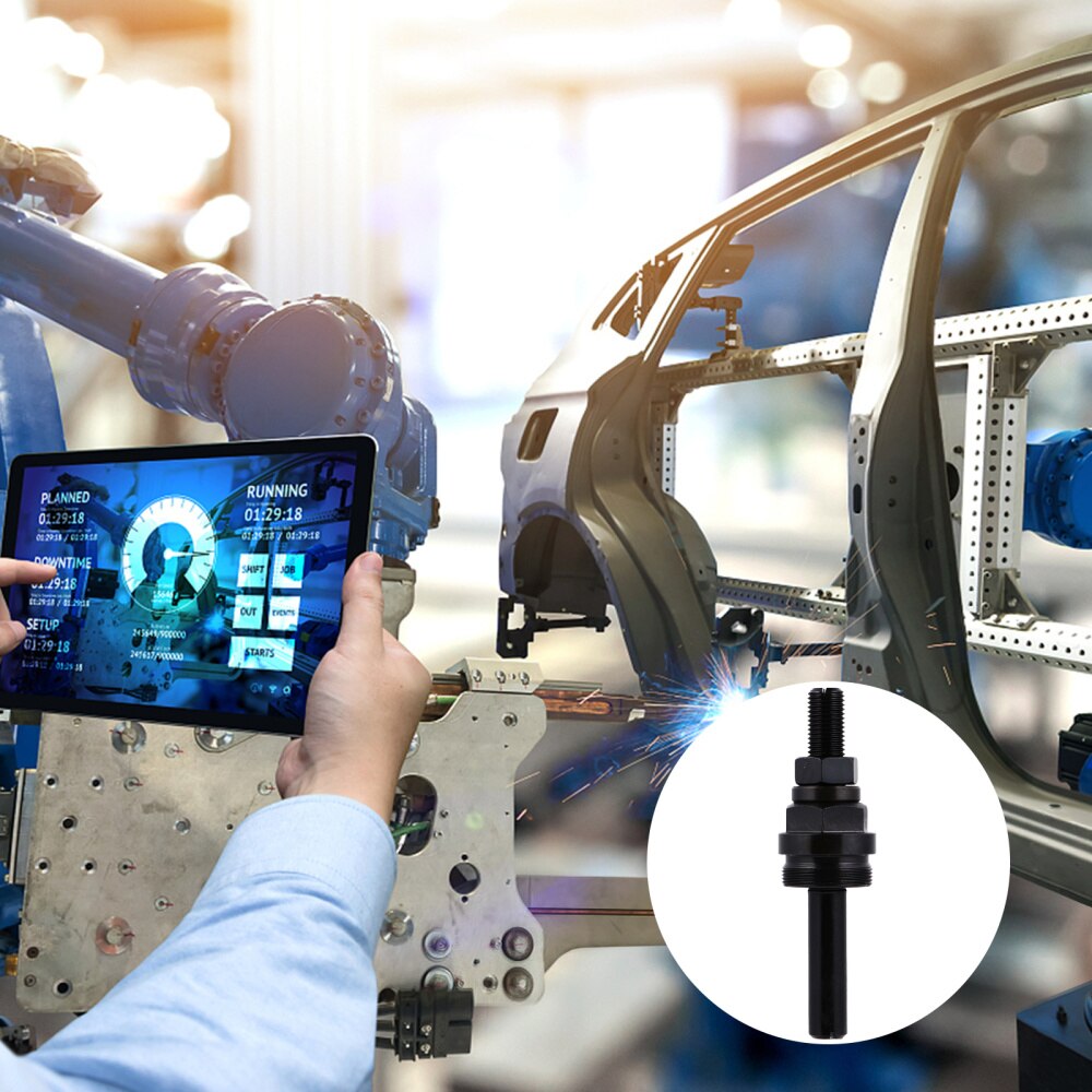 CNC Lathe 5C Durable Threaded Collet Stop Kit Mill and CNC Supplies (Black)