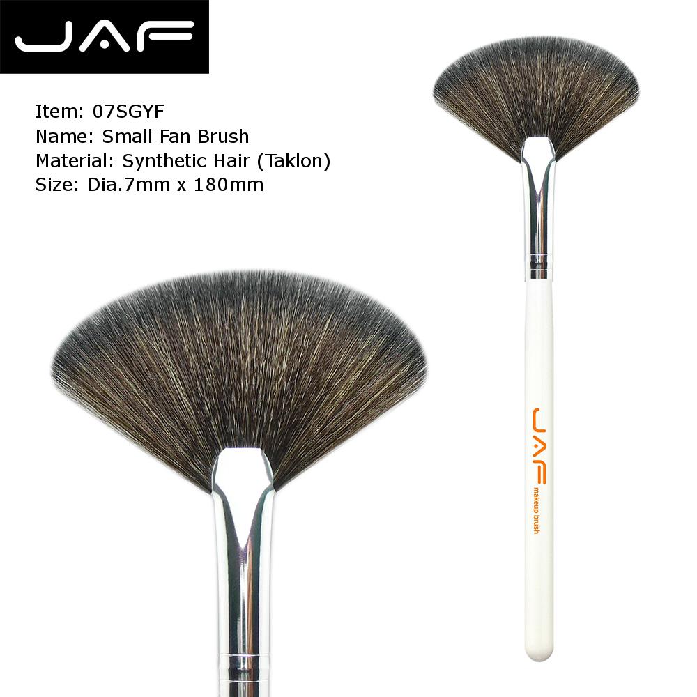 JAF Synthetic Large Fan Brush Pincel Maquiagem Agent Big Fan Brush Maquiagem Professionalfree 16SSYF: 07SGYF-W