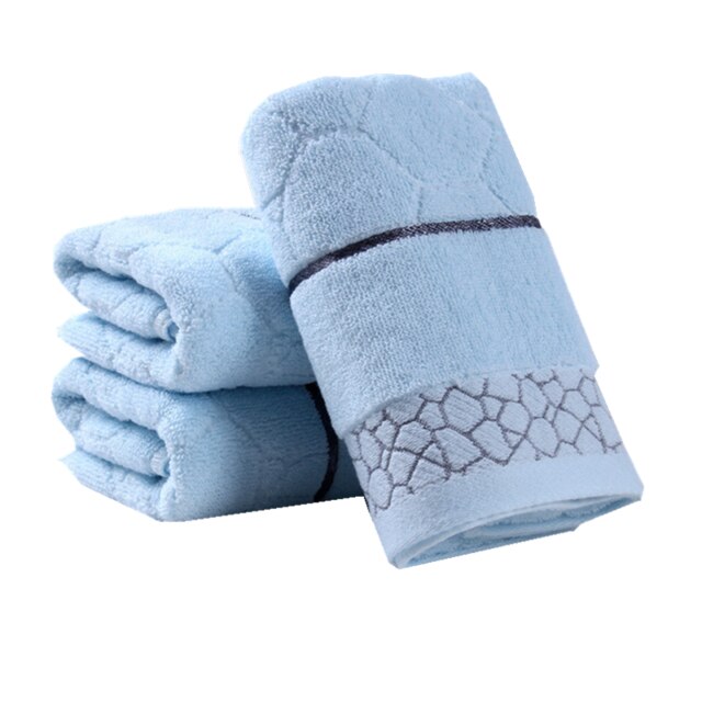 Toalla de baño de algodón suave súper absorbente para el baño, 2 uds., cubo de agua, 35*75cm, para el hogar, para adultos, amante de la ducha, Toalla de baño para F9: Sky Blue