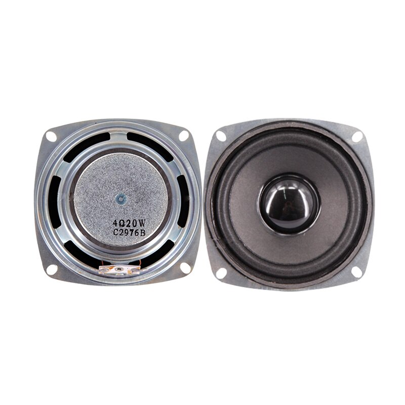 4 Inch Mid Range Speaker 20W 4Ohm Low Frequency Audio speaker Hifi Bookshelf Speaker DIY Full Range Speaker Home Audio 2pcs