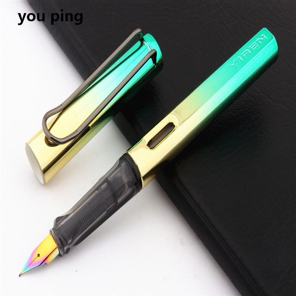 Pluma estilográfica de , suministros de papelería escolar para estudiantes, 410 colores brillantes, para oficina, novedad