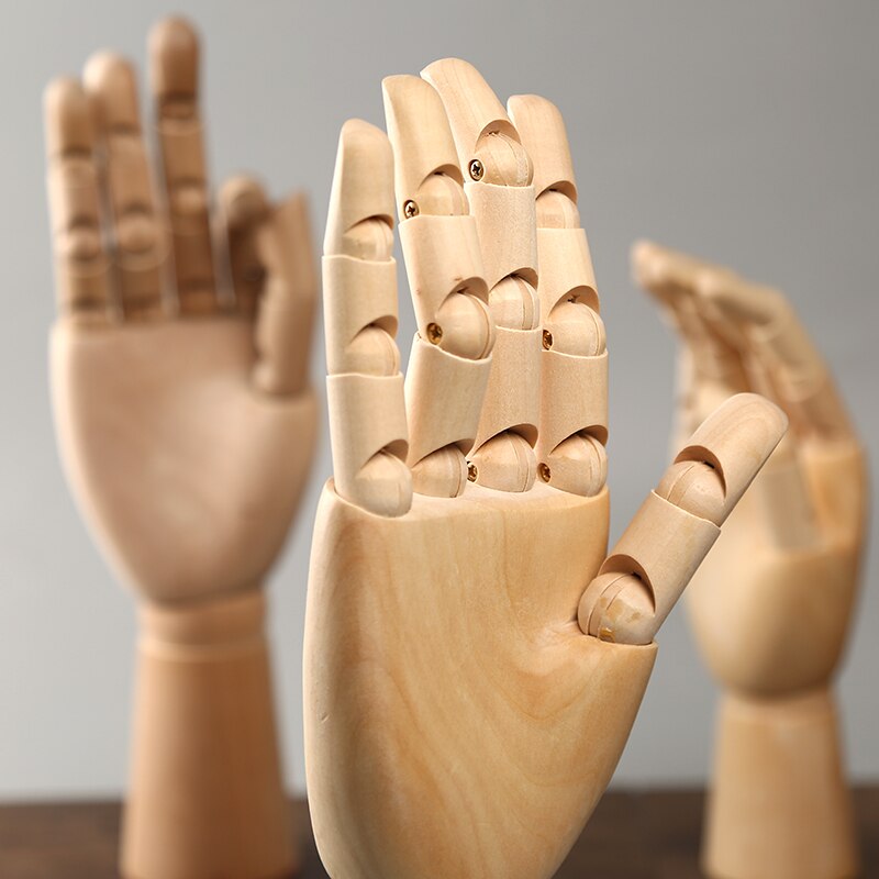 sterben 5.5/8/12 Zoll Holz Comic Werkzeuge Aus Holz Modell Marionette Gemeinsame Puppe Skizze Modell, weiblich Rechten Hand Männlichen Verknüpfungen Hand Kunst Liefert