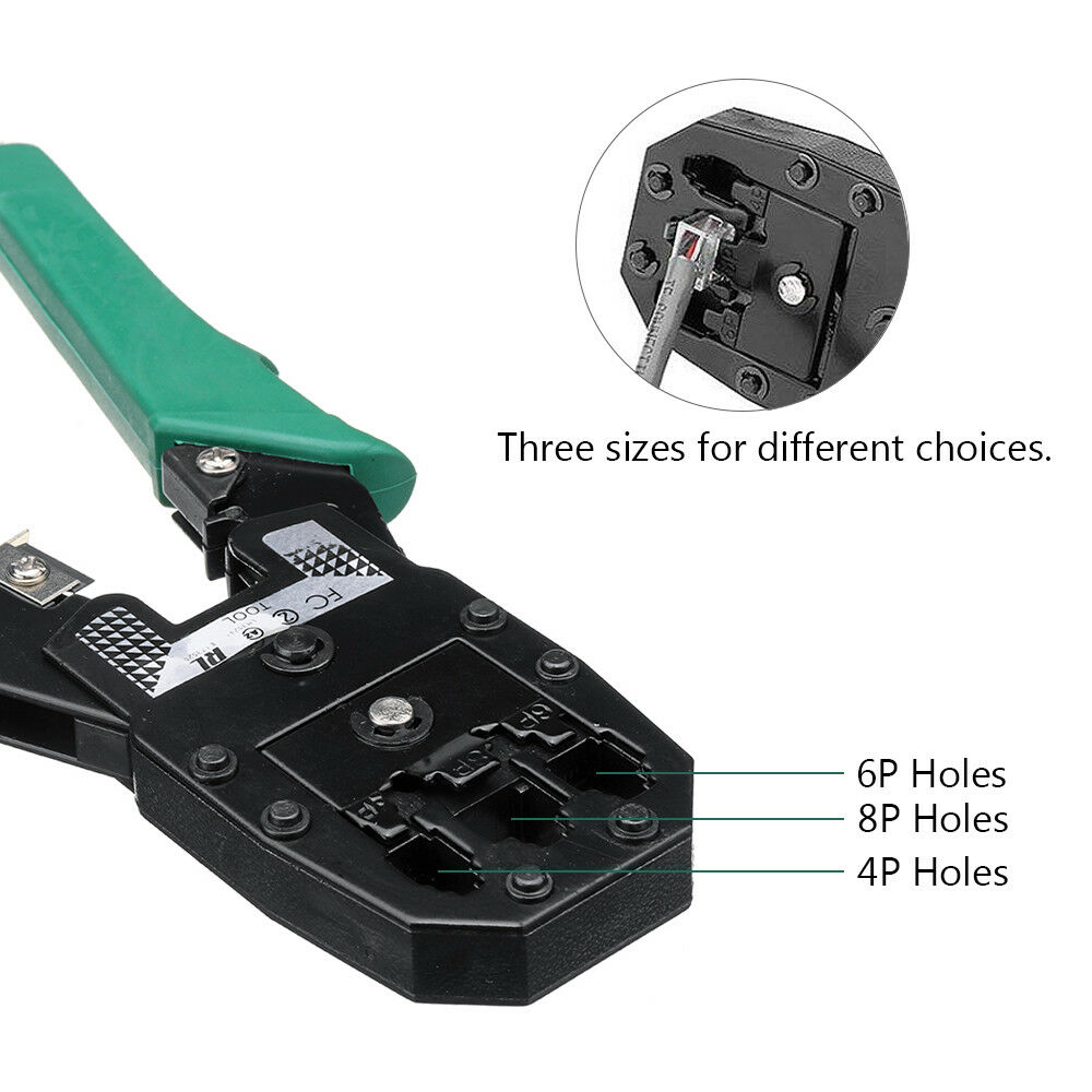 Outil de sertissage pour réseau Ethernet RJ45 CAT5e CAT6 CAT7 RJ11 RJ12, dénudeur de fil, coupe-câble