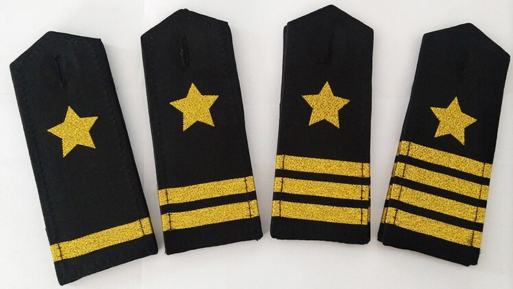 Colth Shoulder Strap Epaulet For Security Guard Uniform Fittings Property: 4 pairs Golden