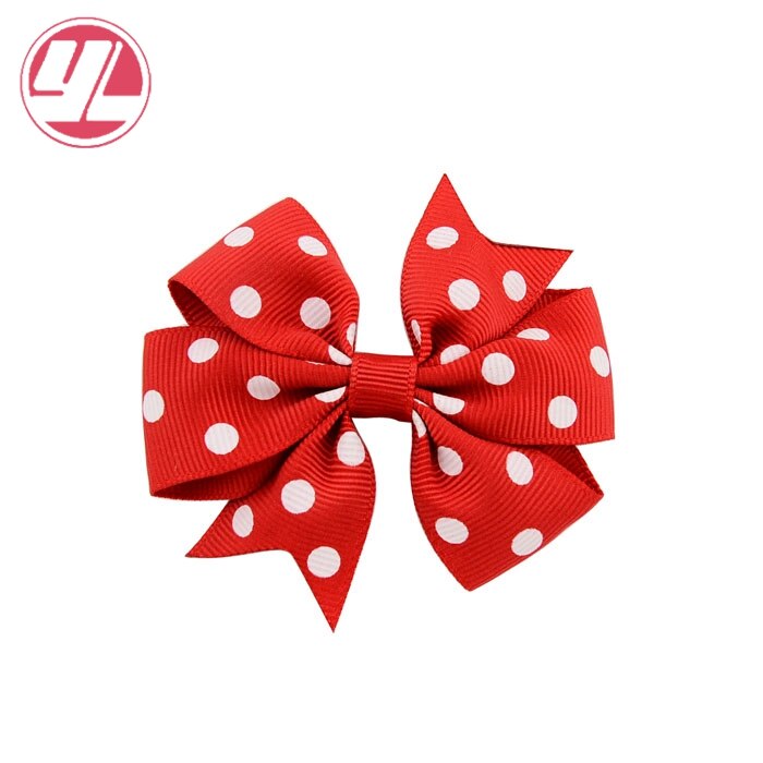Stip 3 inch kinder grosgrain lint strikken met clip boutique strikken doe-het-zelf haaraccessoires voor babymeisjes 592: 12