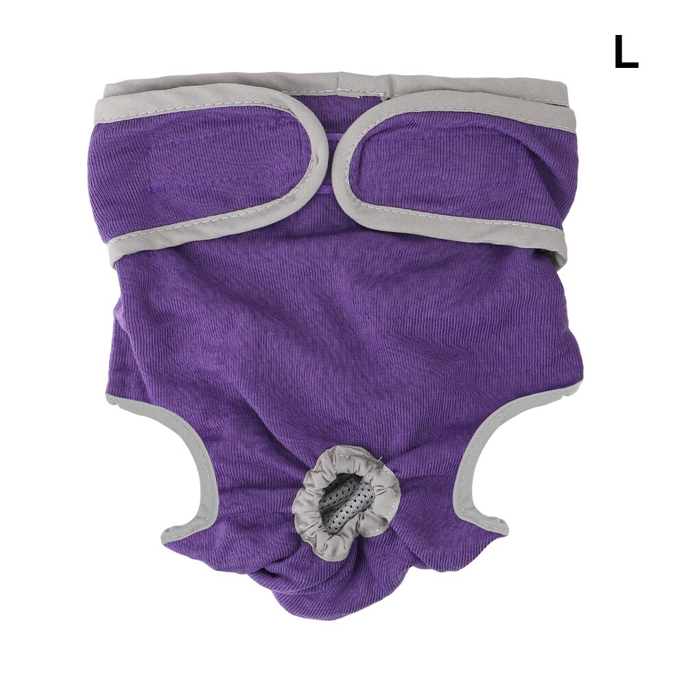 Puppy Diaper Female Dog Shorts Pet Underwear For Small Meidium Size Dogs Physiological Pants Pet Products: Purple (L)