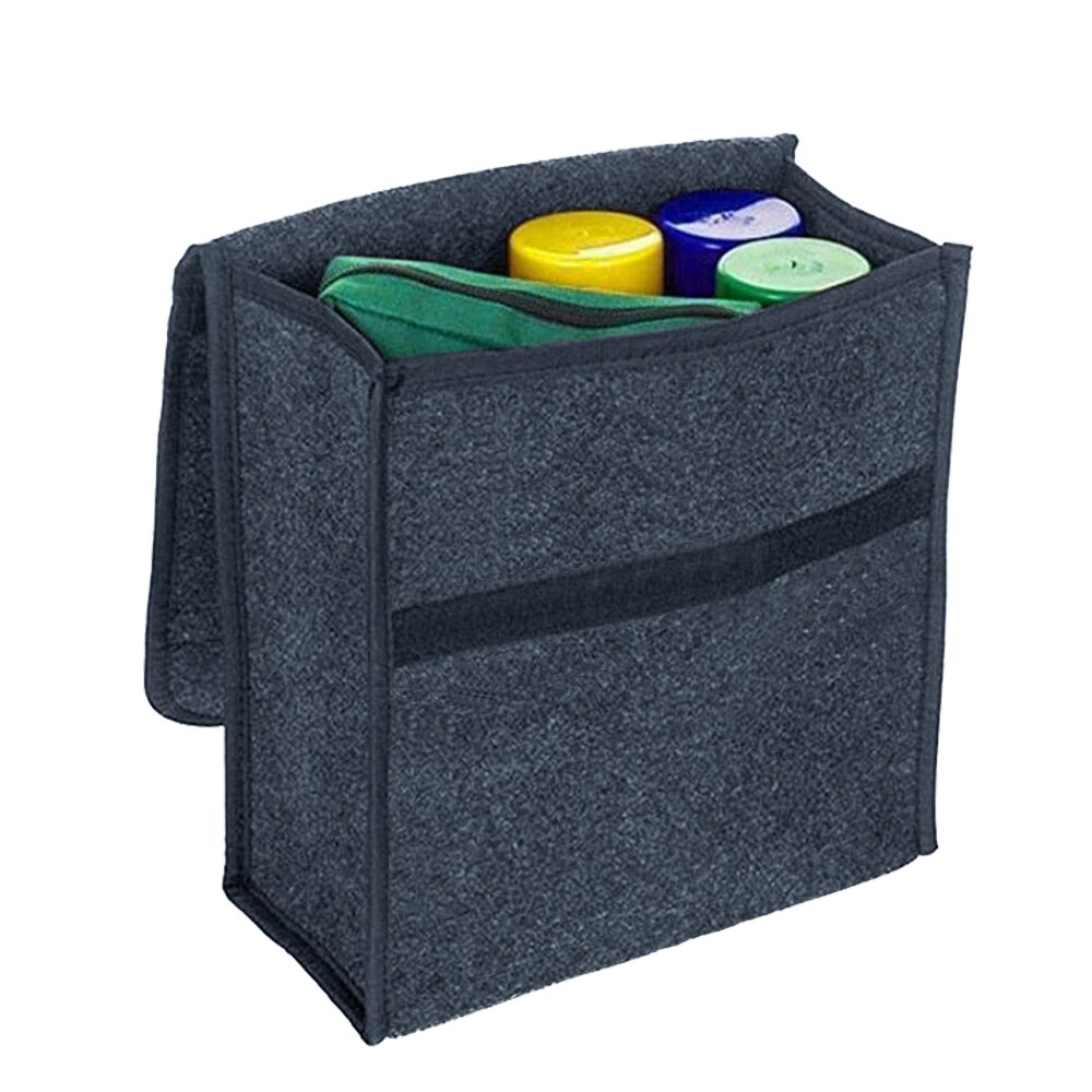 Auto Opbergtas Kofferbak Organizer Box Vilt Doek Opbergdoos Auto Cargo Container Zakken Multi-Pocket Opruimen Zakken Auto accessoires