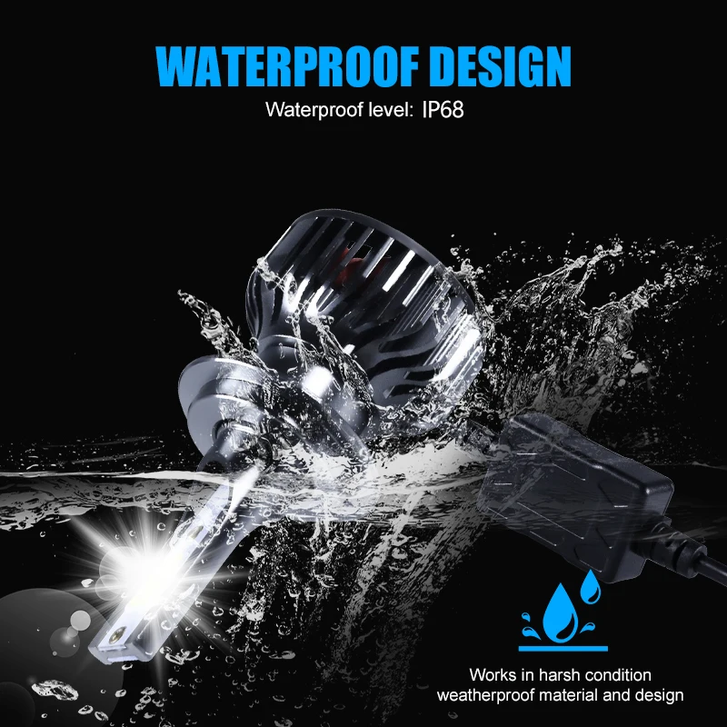 2PCS H7 LED H4 Auto Koplamp Lamp 48000LM 120W COB H1 H8 H9 H11 Licht LED koplampen voor Voertuig Auto CANBU 12V 6000K