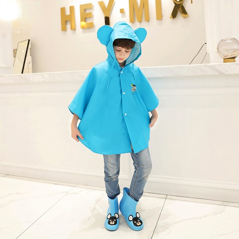Chubasquero de dibujos animados para niños y niñas, impermeable, Poncho, ropa de lluvia para bebés
