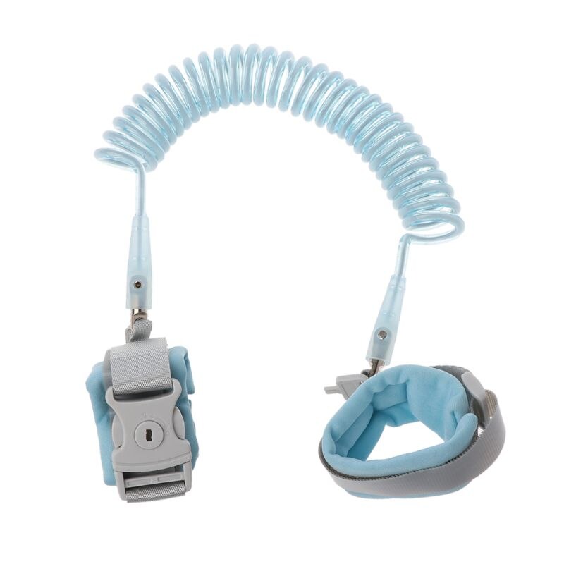 Anti Lost Wrist Link Add Key Lock Toddler Leash Baby Walker Safety Belt Wristband Walking Strap Rope Adjustable Harness 2M