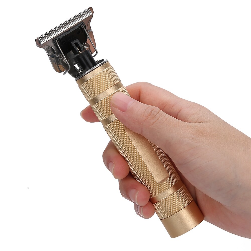 Hårklipper usb genopladelig husholdning lavstøj elektrisk klipper hårtrimmer guld barber værktøj til mænd frisør klipper forsyning