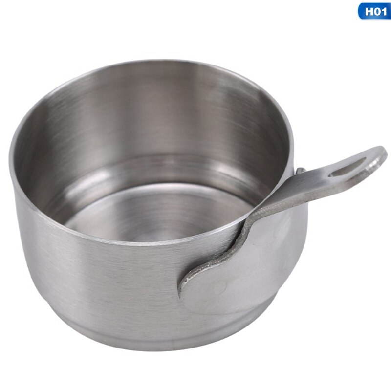 Cacerola de acero inoxidable, olla pequeña para cocinar, sartén para leche, calentador de café, Chocolate, derretir, mantequilla, ollas: H01