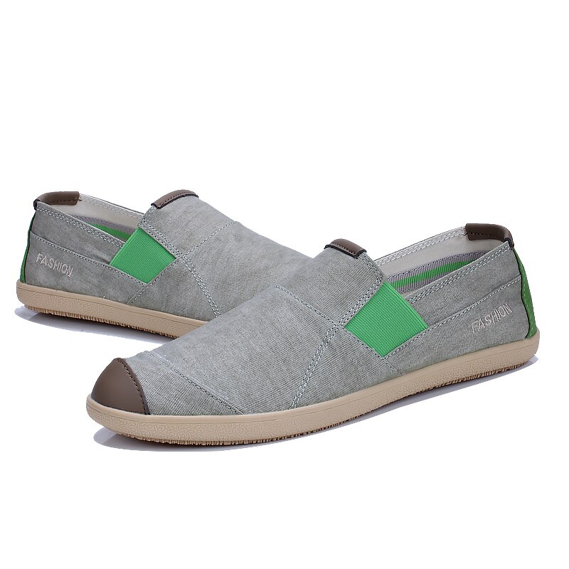 Pupuda ademende casual schoenen voor heren, comfortabele instappers, espadrilles voor heren, lichtgewicht sneakers voor heren, canvas schoenen voor heren