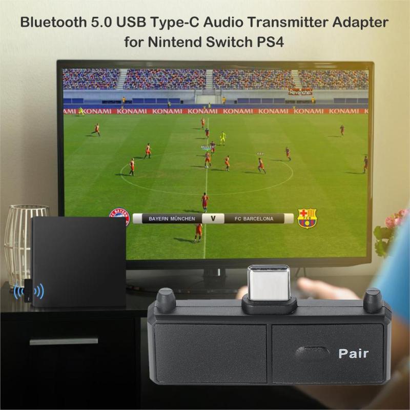 Type-C Draadloze Bluetooth Audio Zender Adapter Voor Nintend Schakelaar PS4