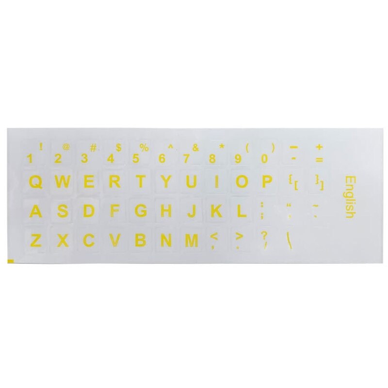 XX9A 18x6.5cm Keyboard Layout Stickers English Letter Keyboard Decal Button Letters Alphabet Film for Laptop: Y