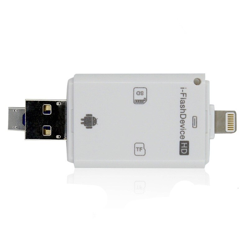 ! 2 in 1 micro sd tf kaart sd kaartlezer usb 2.0 voor iphone/ipad/android/computer