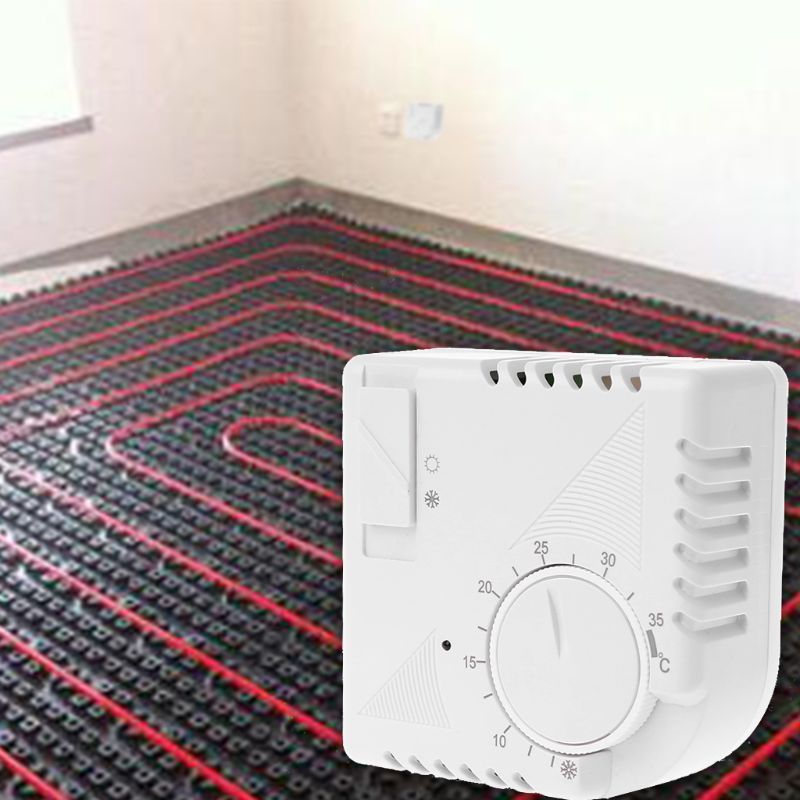 Uniwersalny termostat pokojowy oszczędzanie energii mechaniczny regulator temperatury z przełącznikiem 220V - 250V 50/60Hz gadżety domowe