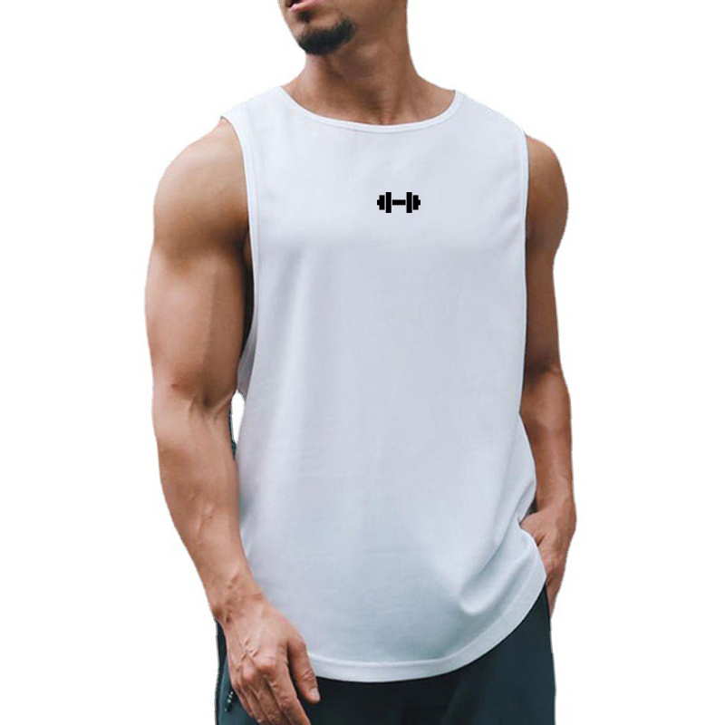 Zomer Heren Gym Tank Top Fitness Training Kleding Sneldrogend Los Bodybuilding Mouwloos Shirt Heren Mode Basketbal Vest